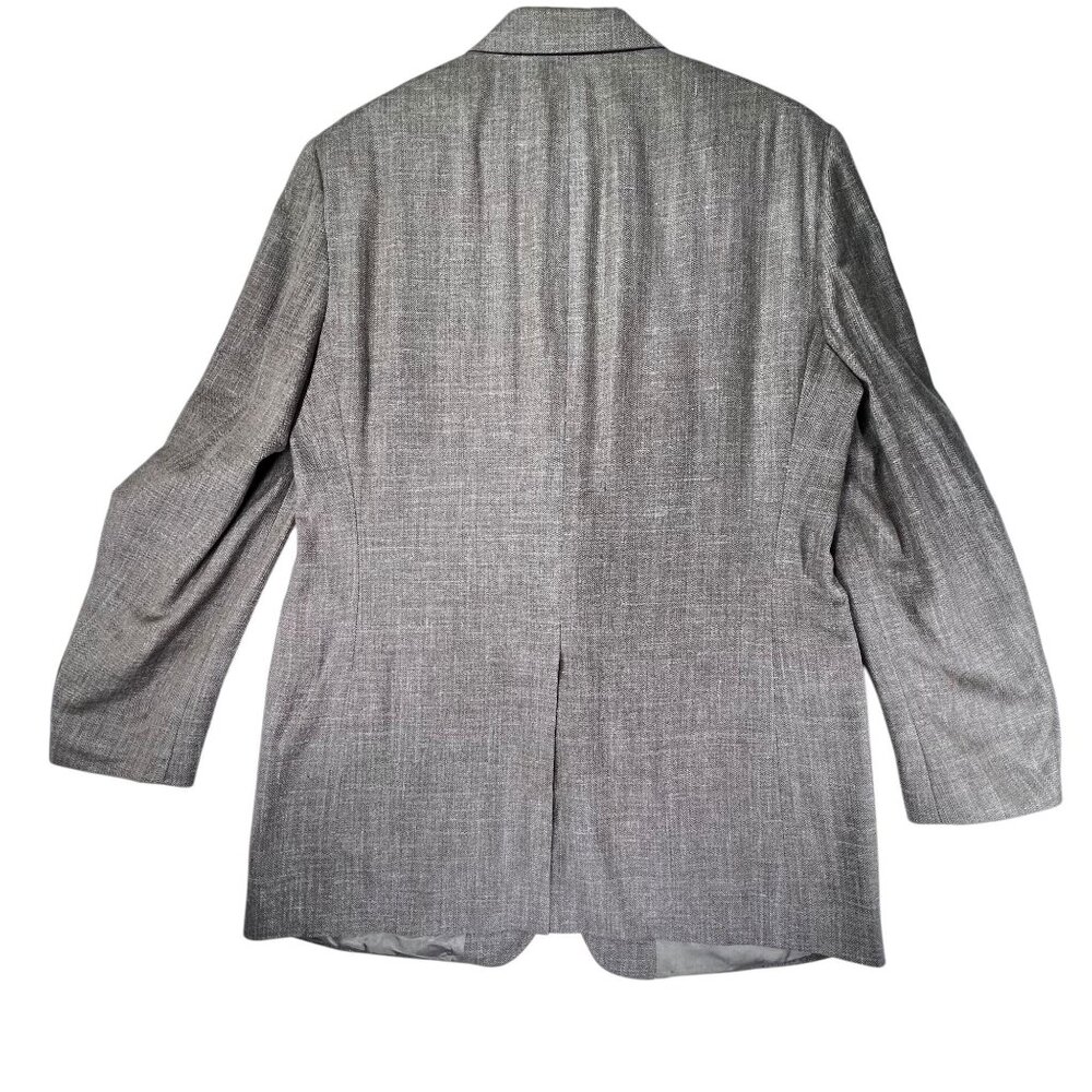 Brooks Brothers Mens Tan Brown Silk Wool Linen 2 Button Blazer Jacket 42L - Picture 3 of 11
